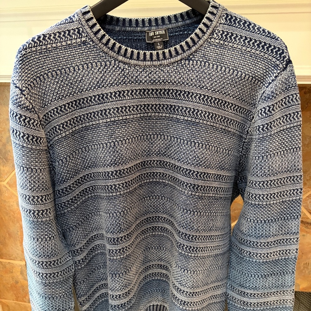 Todd Snyder Indigo Cotton Sweater